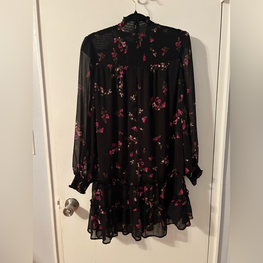 CeCe ruffled floral dress